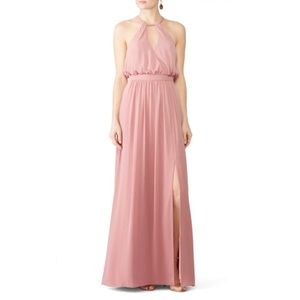 Watters Blush Pink Fleurette Gown Size 18W $250